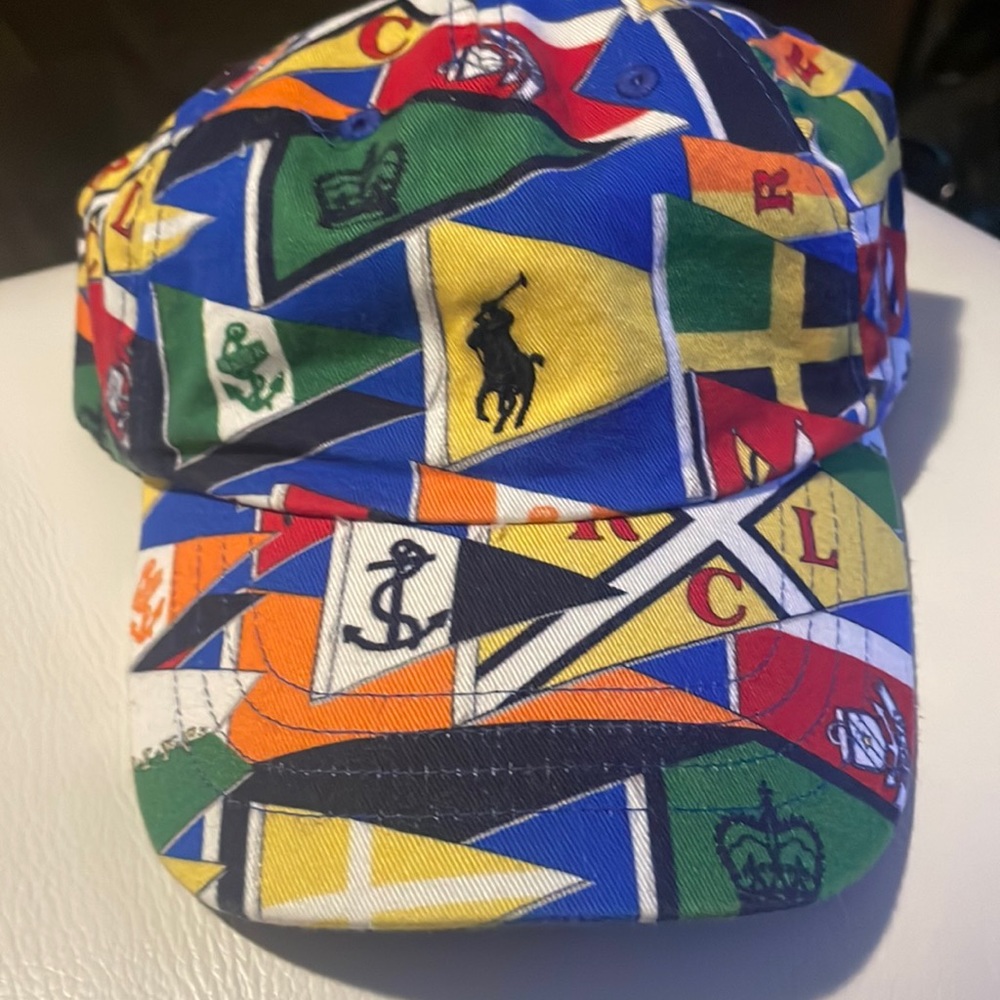 Multi color polo hat